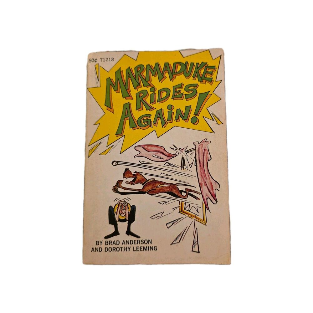 Marmaduke Rides Again! Brad Anderson Vintage Scholastic PB 1971 4th Print